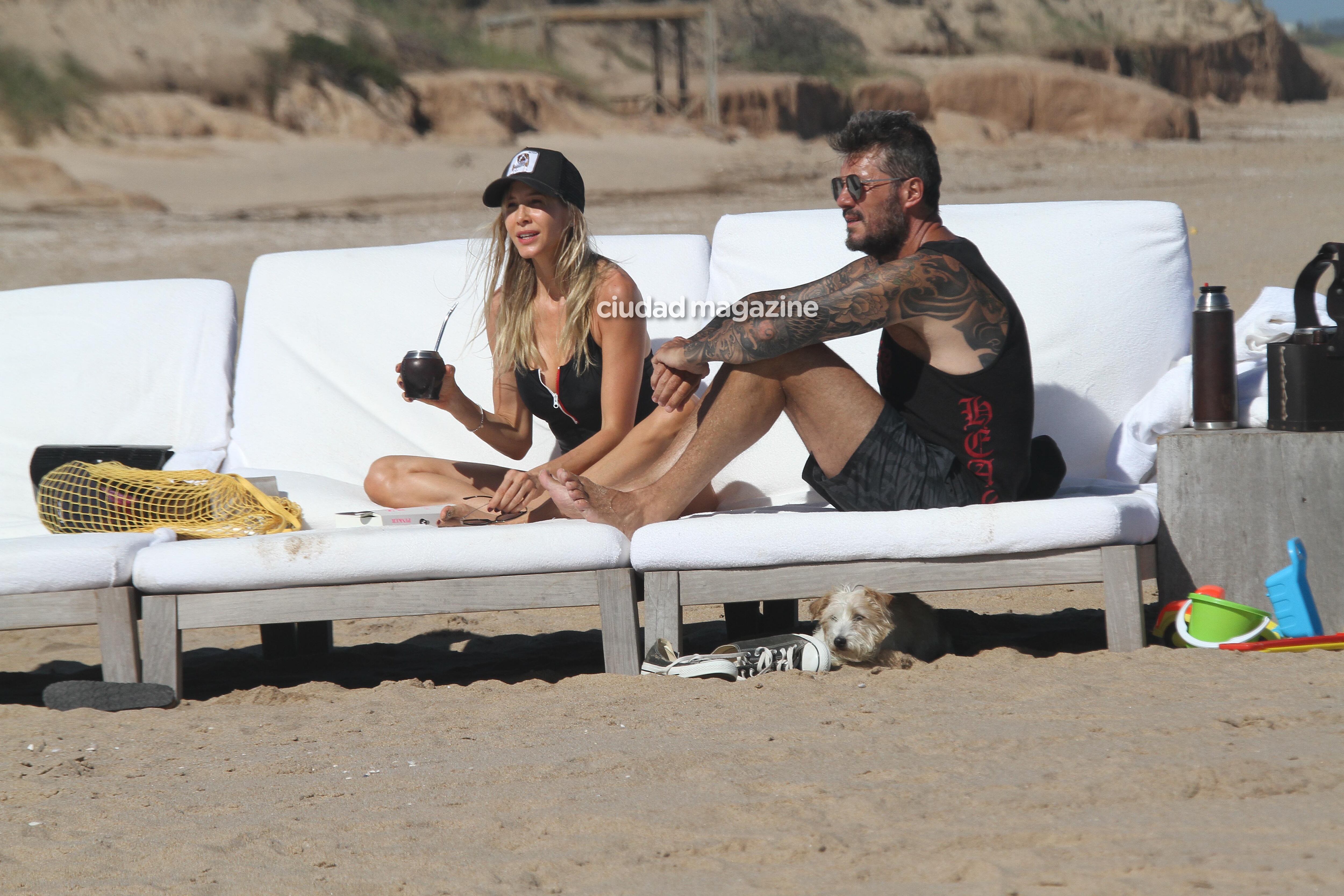 Las vacaciones de Marcelo Tinelli, Guillermina Valdés y Lolo en Punta del Este. Fotos: GM Press/Matias Souto