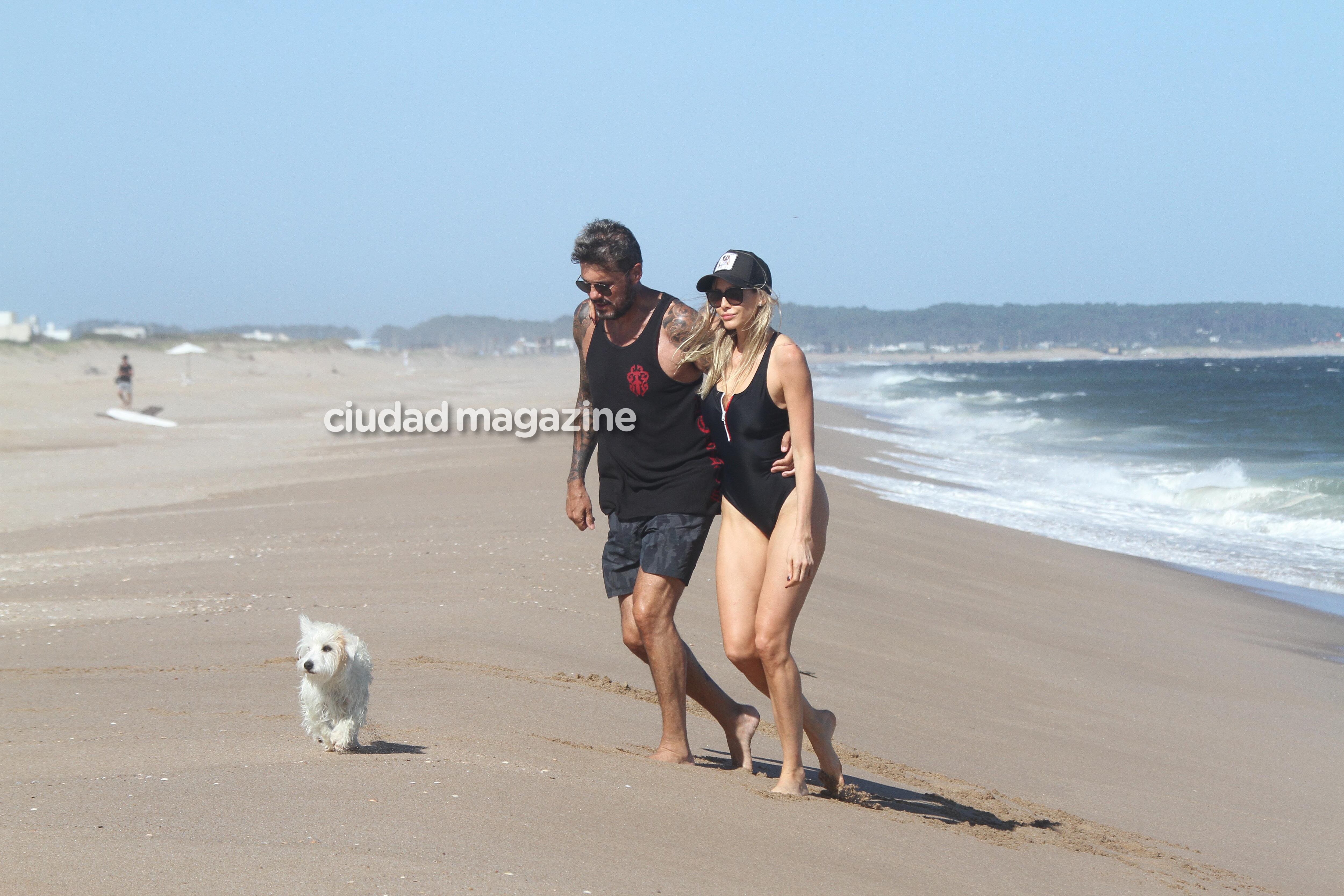 Las vacaciones de Marcelo Tinelli, Guillermina Valdés y Lolo en Punta del Este. Fotos: GM Press/Matias Souto