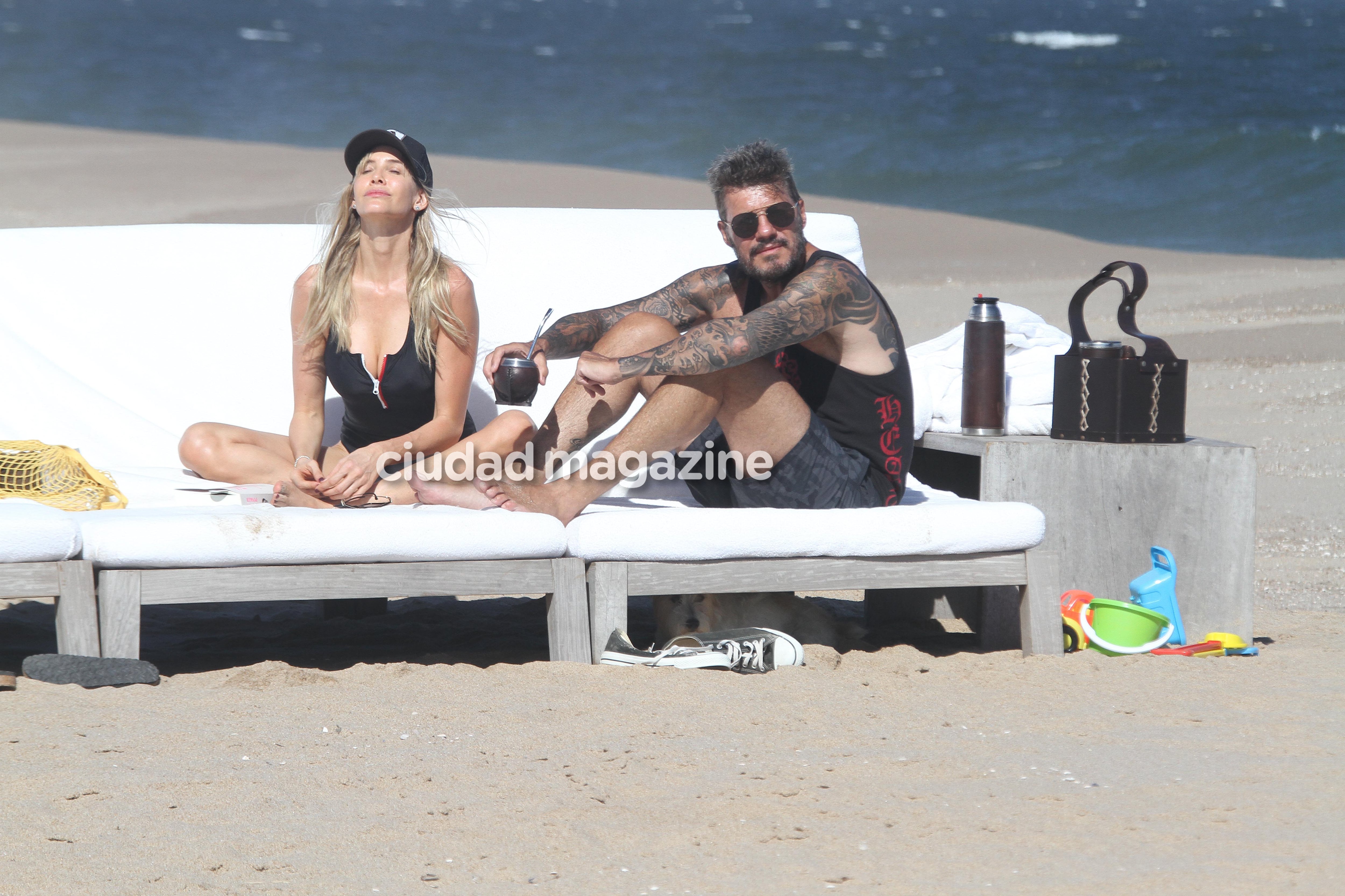 Las vacaciones de Marcelo Tinelli, Guillermina Valdés y Lolo en Punta del Este. Fotos: GM Press/Matias Souto