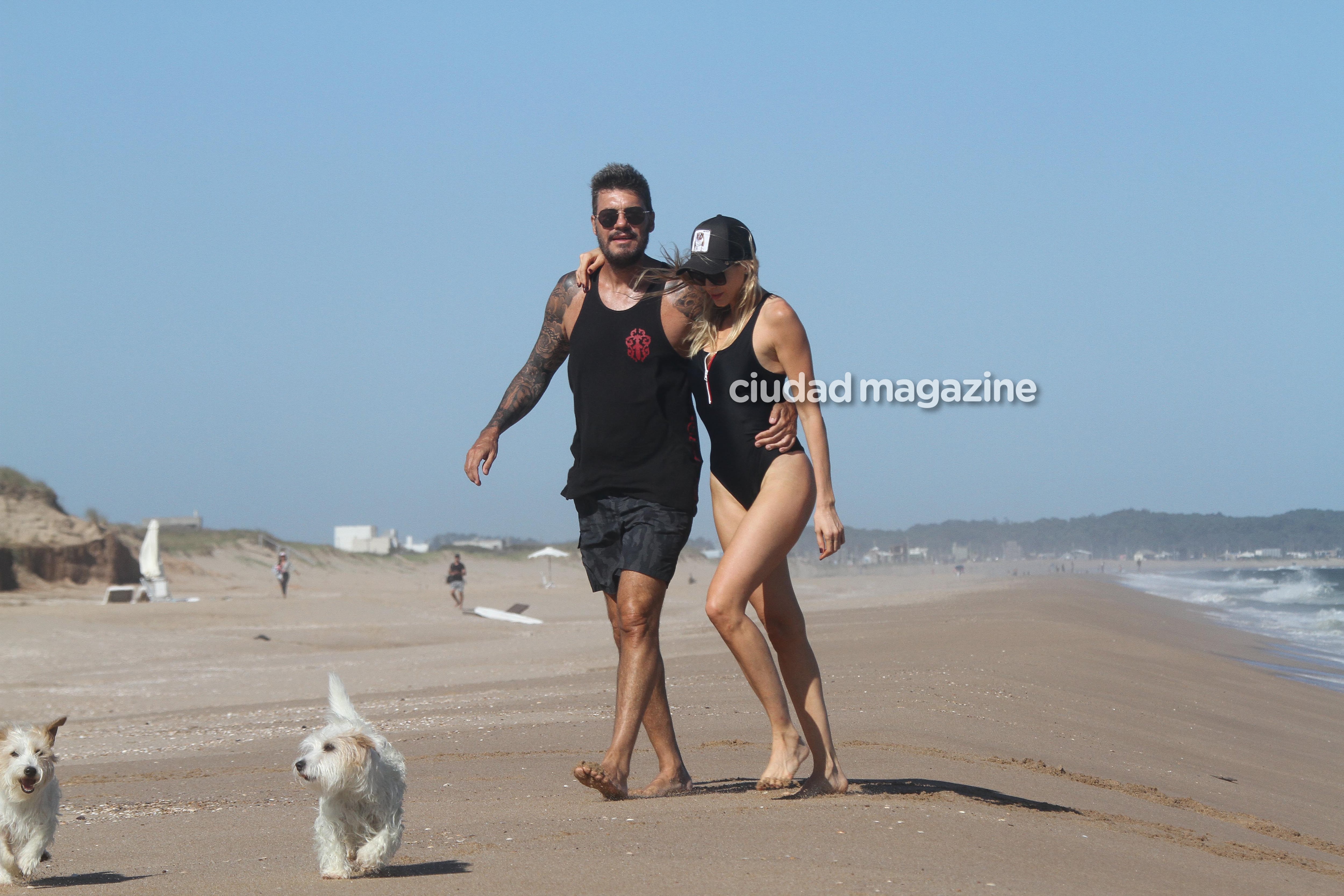 Las vacaciones de Marcelo Tinelli, Guillermina Valdés y Lolo en Punta del Este. Fotos: GM Press/Matias Souto