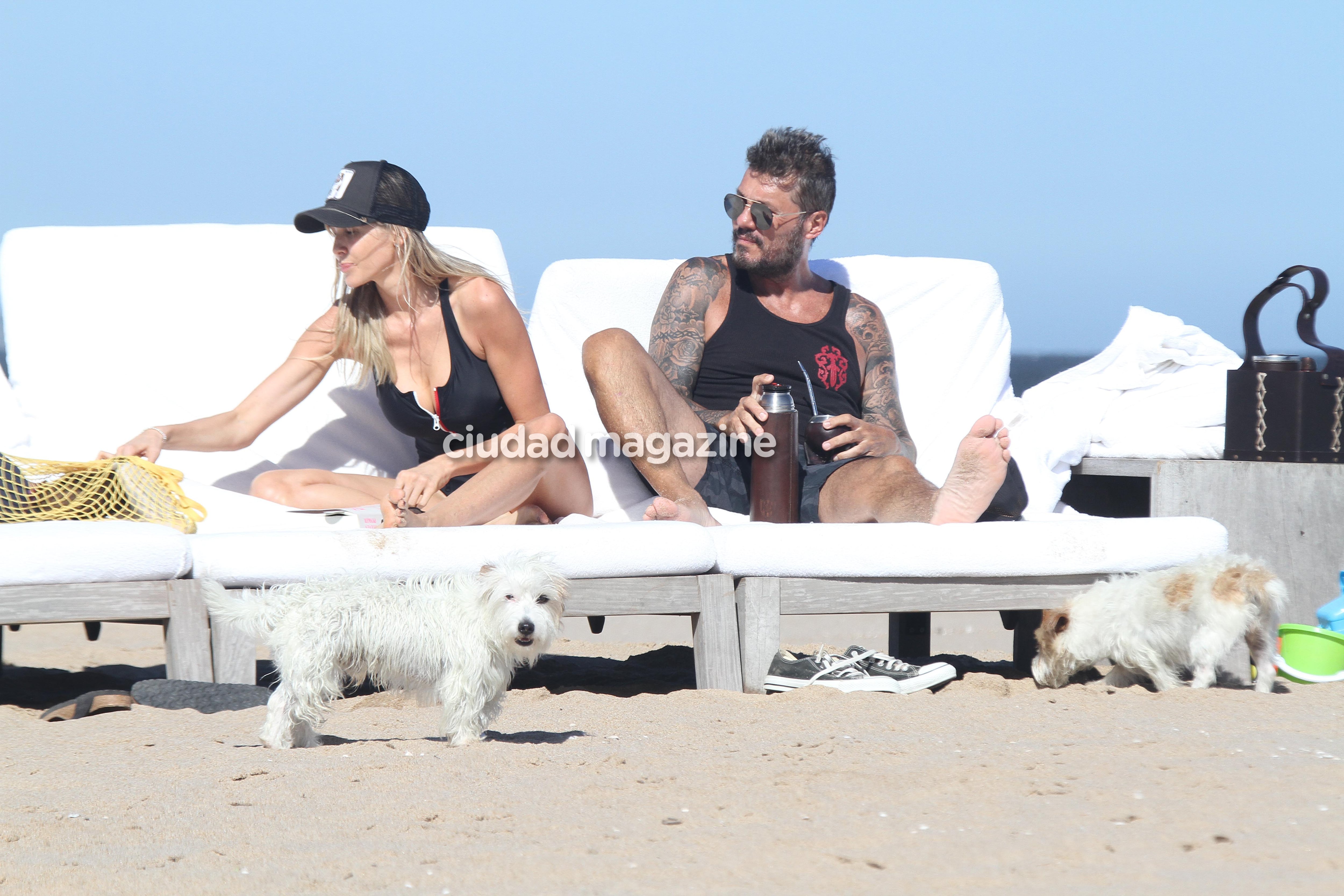 Las vacaciones de Marcelo Tinelli, Guillermina Valdés y Lolo en Punta del Este. Fotos: GM Press/Matias Souto