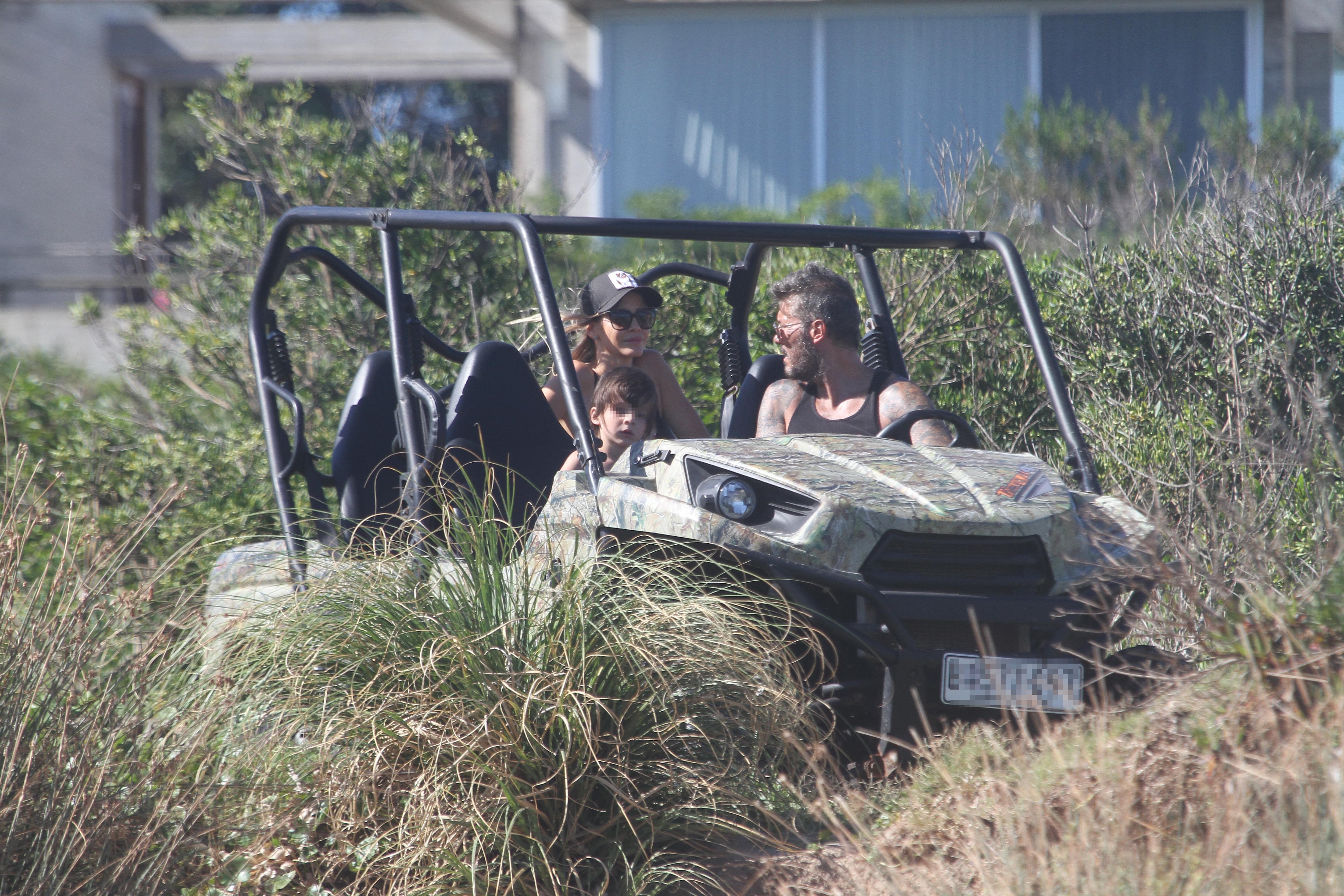 Las vacaciones de Marcelo Tinelli, Guillermina Valdés y Lolo en Punta del Este. Fotos: GM Press/Matias Souto