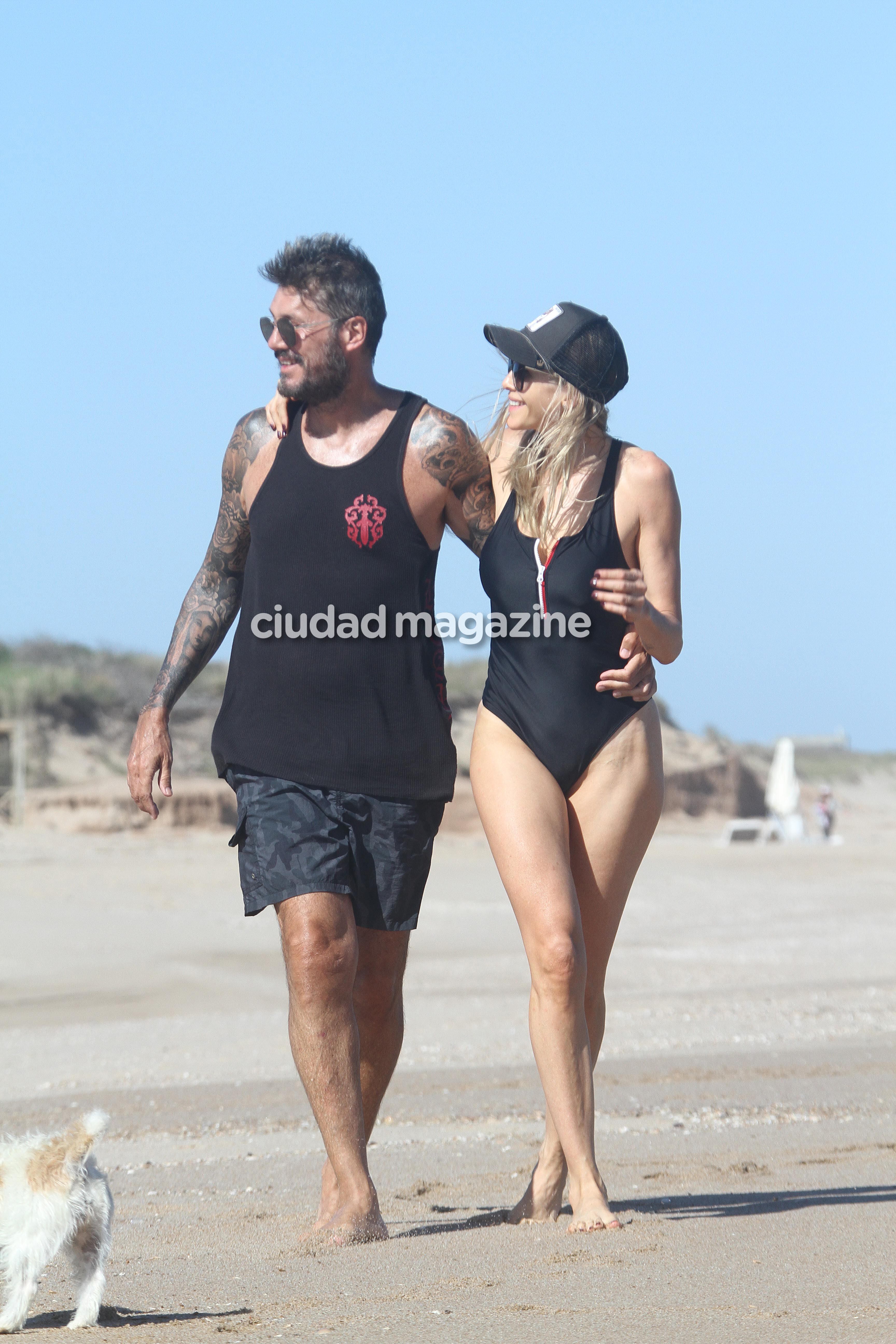 Las vacaciones de Marcelo Tinelli, Guillermina Valdés y Lolo en Punta del Este. Fotos: GM Press/Matias Souto