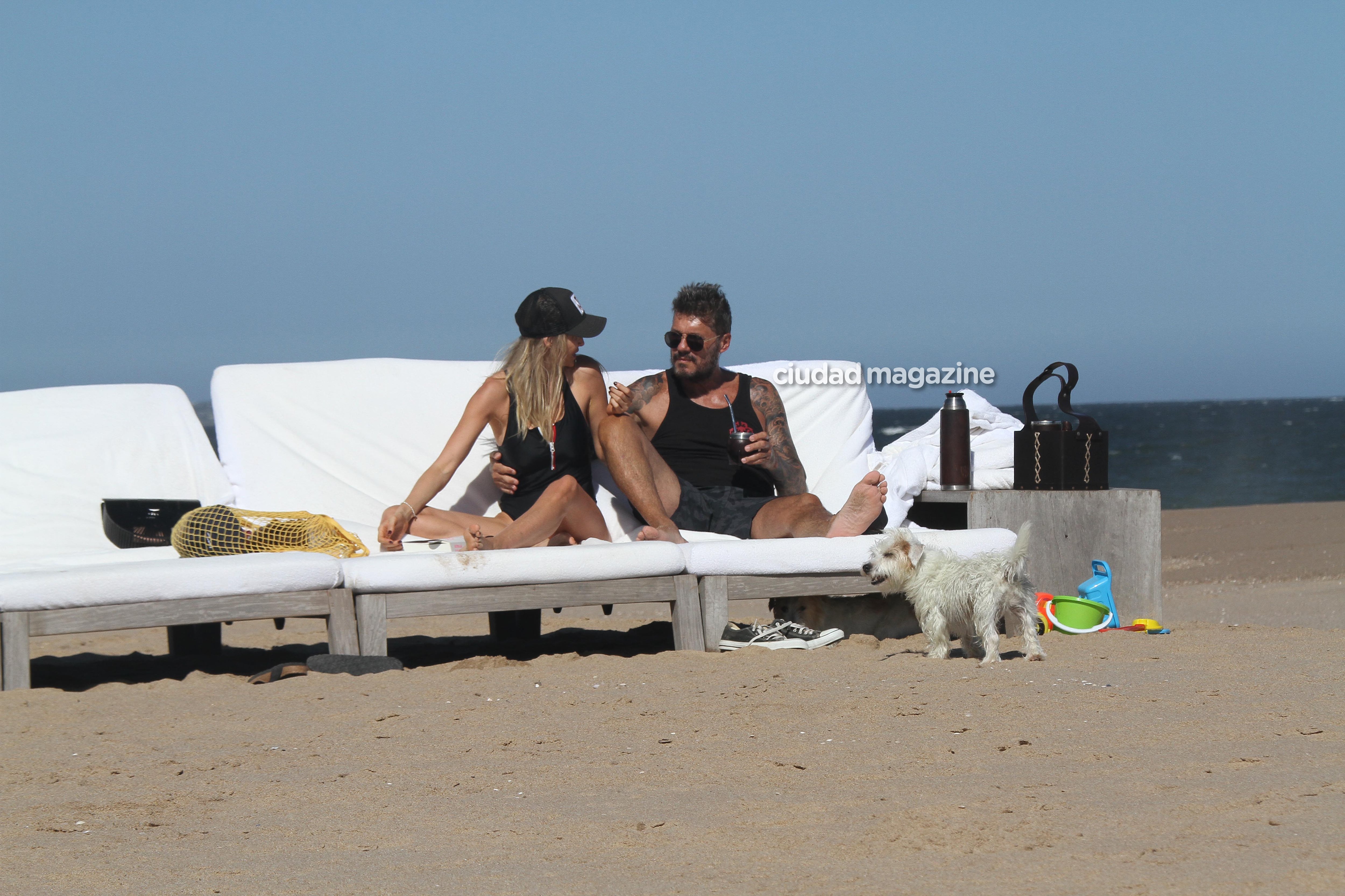 Las vacaciones de Marcelo Tinelli, Guillermina Valdés y Lolo en Punta del Este. Fotos: GM Press/Matias Souto