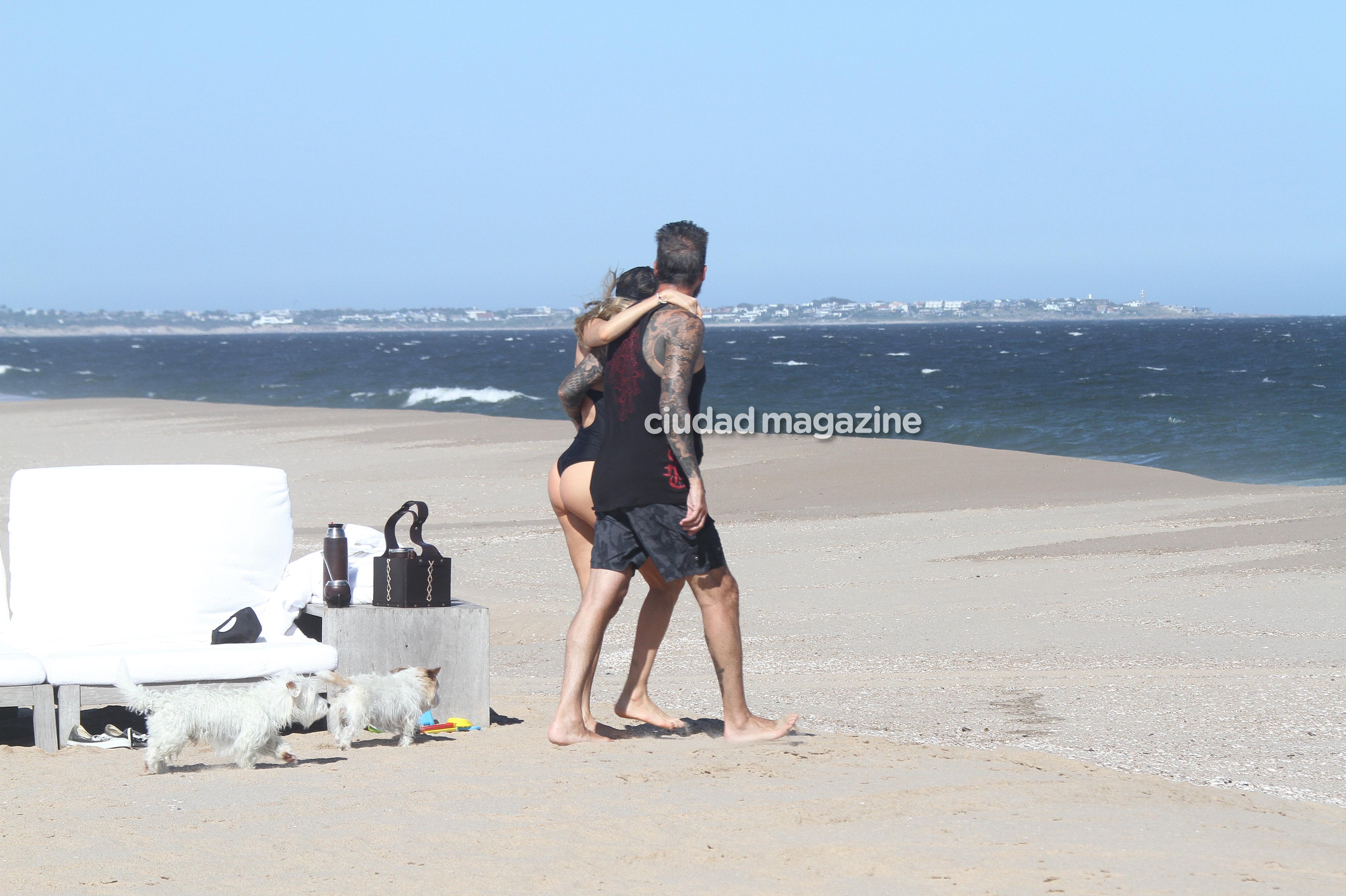 Las vacaciones de Marcelo Tinelli, Guillermina Valdés y Lolo en Punta del Este. Fotos: GM Press/Matias Souto