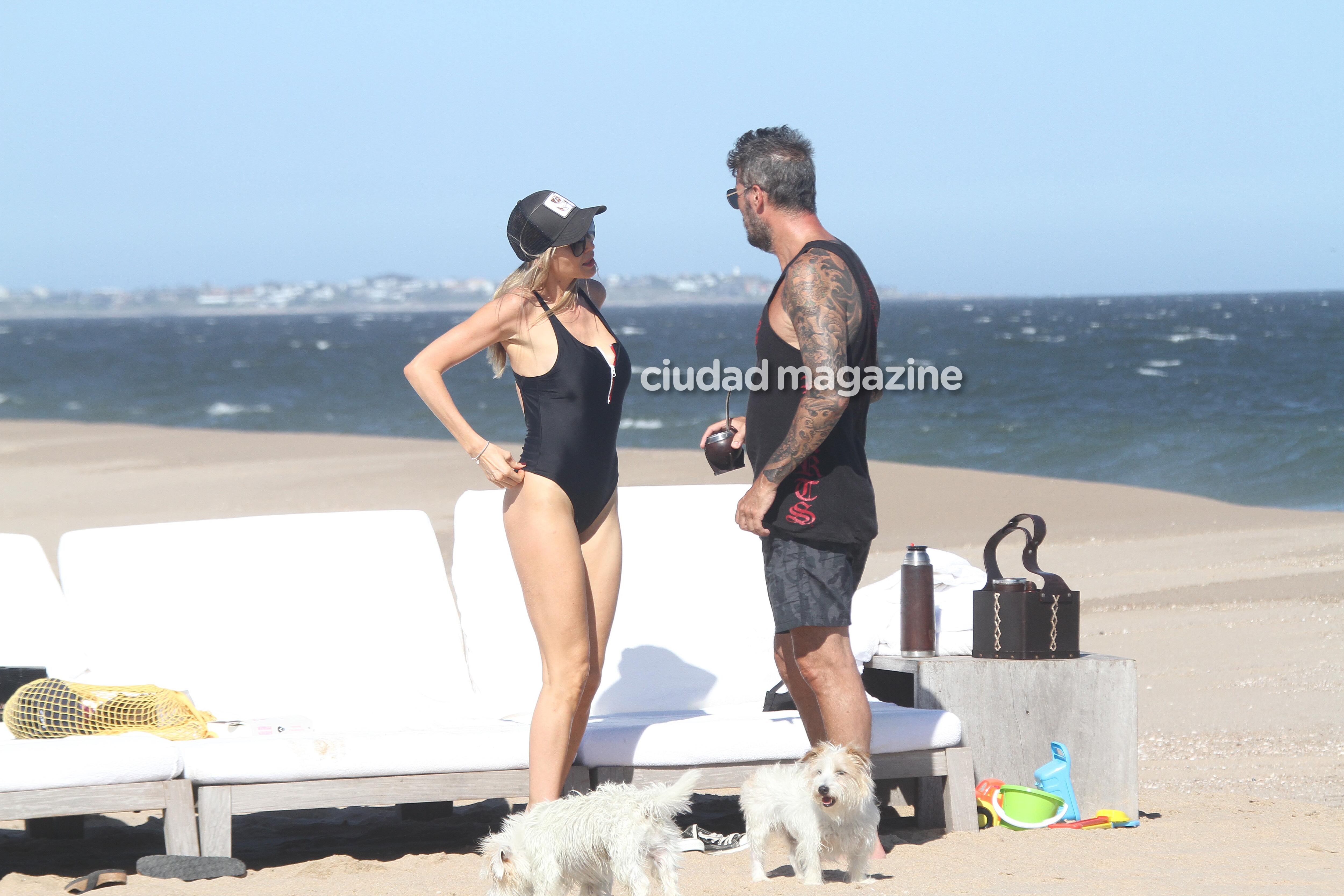 Las vacaciones de Marcelo Tinelli, Guillermina Valdés y Lolo en Punta del Este. Fotos: GM Press/Matias Souto