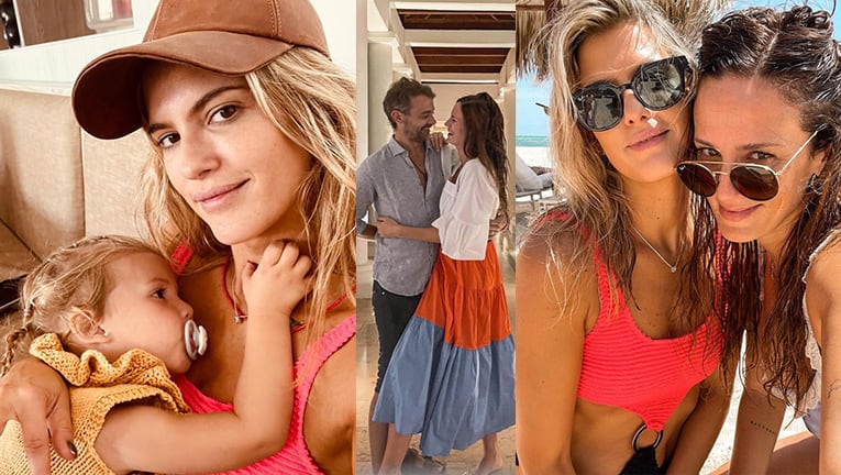 Las vacaciones de Paula Chaves y Pedro Alfonso en República Dominicana junto a Mery del Cerro y su familia.