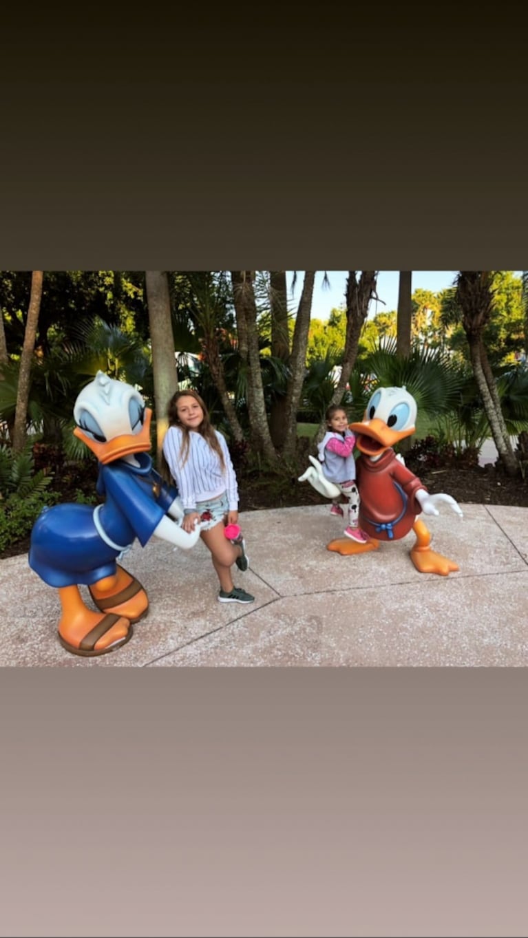 Las vacaciones familiares del Polaco con sus hijas en Disney: "¡Sueño cumplido!"