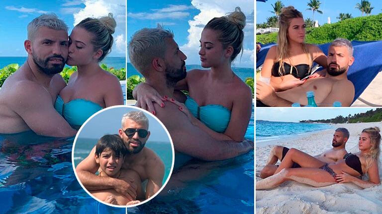 Las vacaciones súper apasionadas del Kun Agüero con su nueva novia