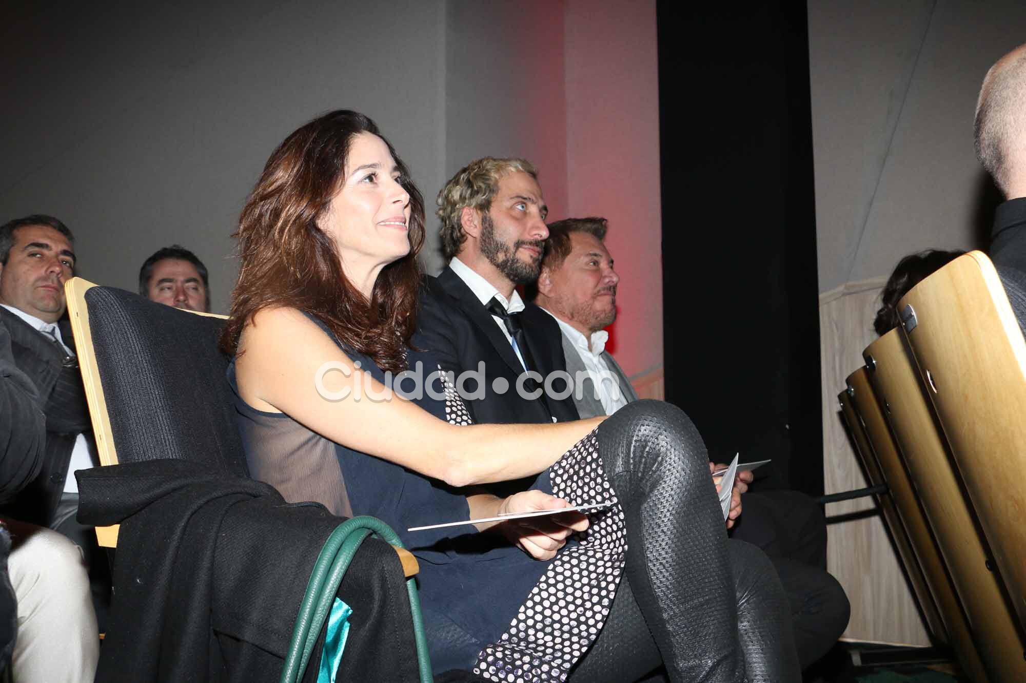 Laura Novoa, Arnaldo André y Luciano Cáceres, en las nominaciones de los Premios Platino (Foto: Movilpress)