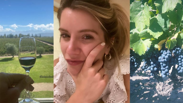 Laurita Fernández compartió las fotos de su viaje a Mendoza.