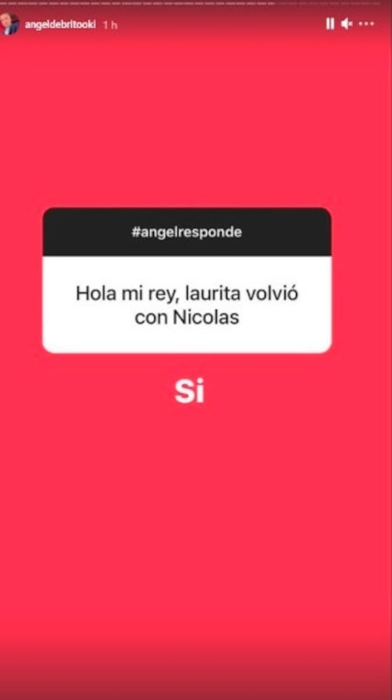 Laurita Fernández y Nicolás Cabré se reconciliaron, tras medio año de separación: "Él le hizo un asado el finde"