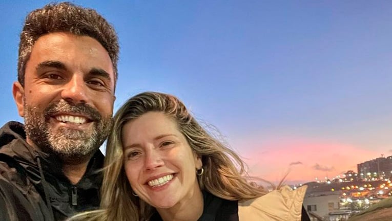 Laurita Fernández y Peluca Brusca, enamoradísimos en Mar del Plata.