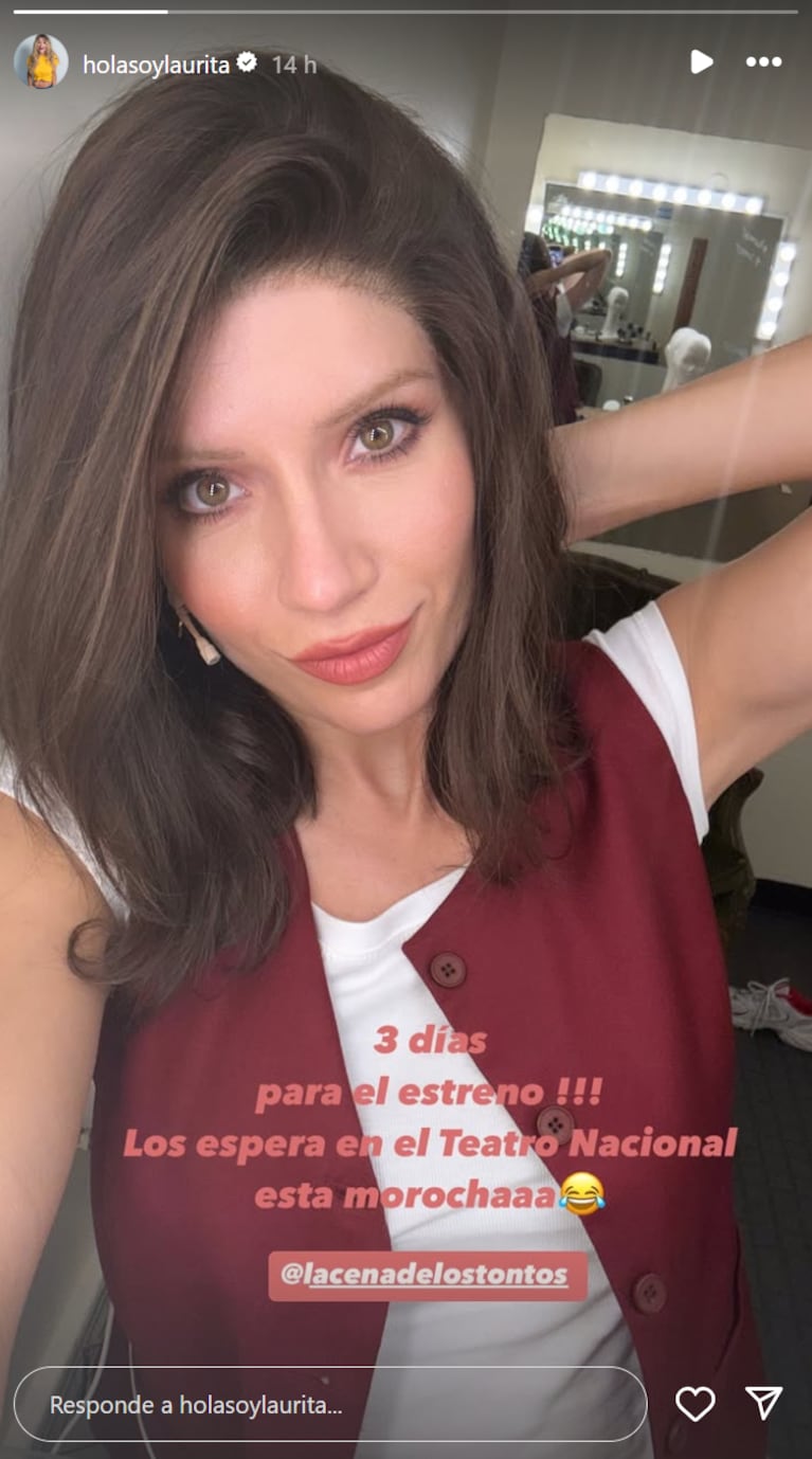 Laurita se mostró morocha. Foto: IG | holasoylaurita