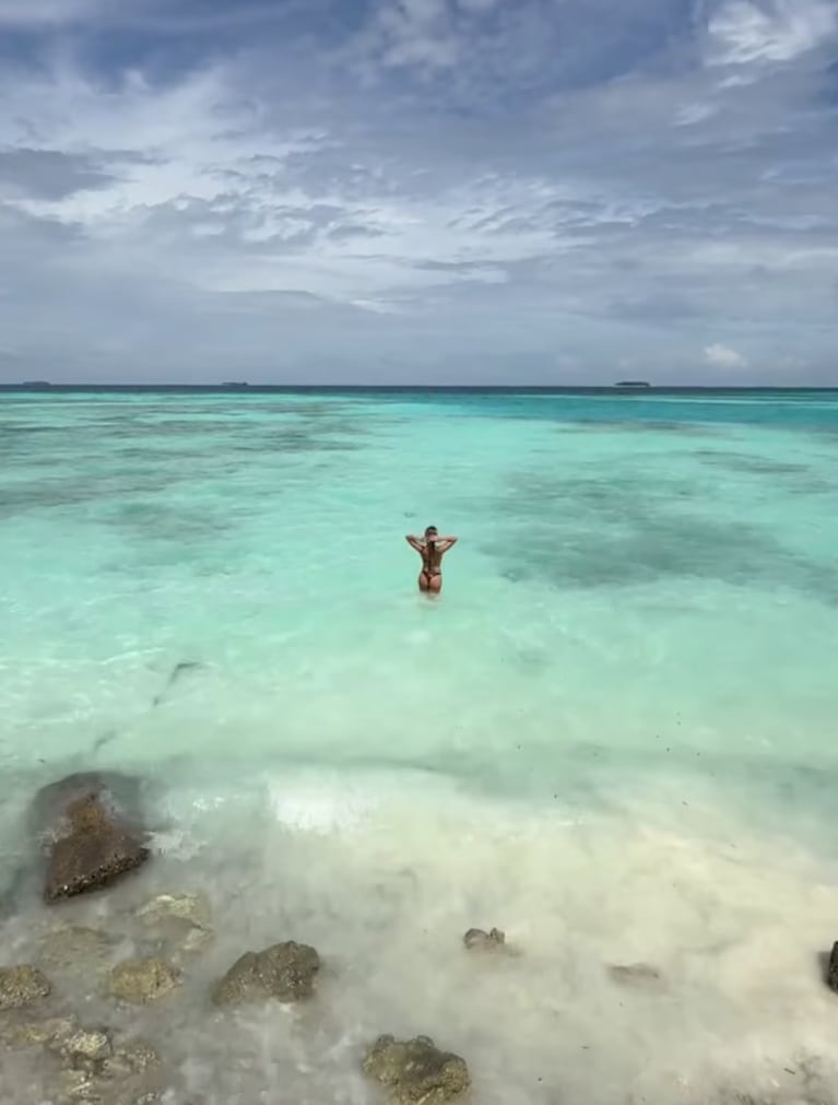 Laurita y Peluca viajaron a las Islas Maldivas.