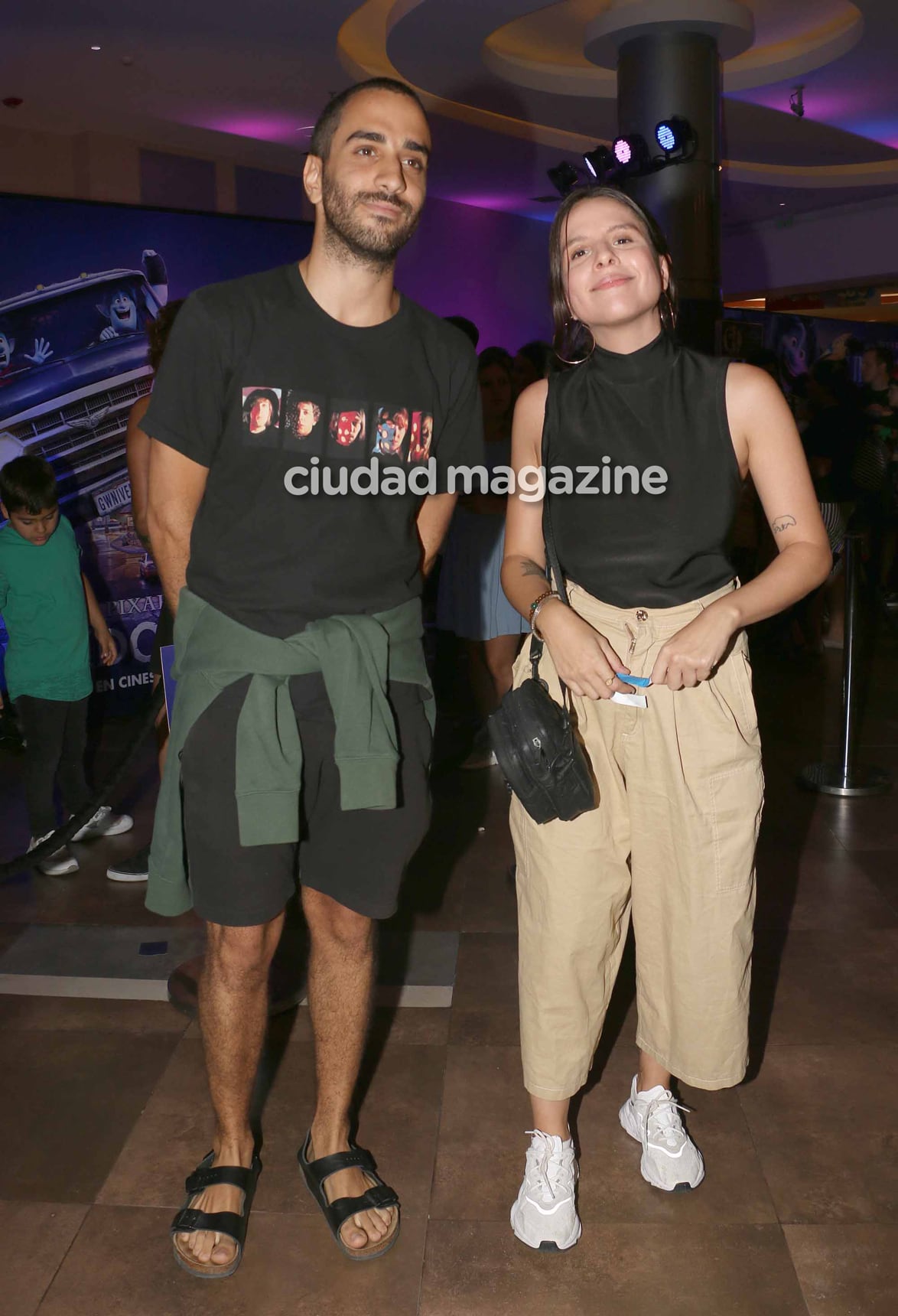 Lautato Cura y Rosario Ortega en la avant premier de Unidos, la nueva película de Disney. (Foto: Movilpress)