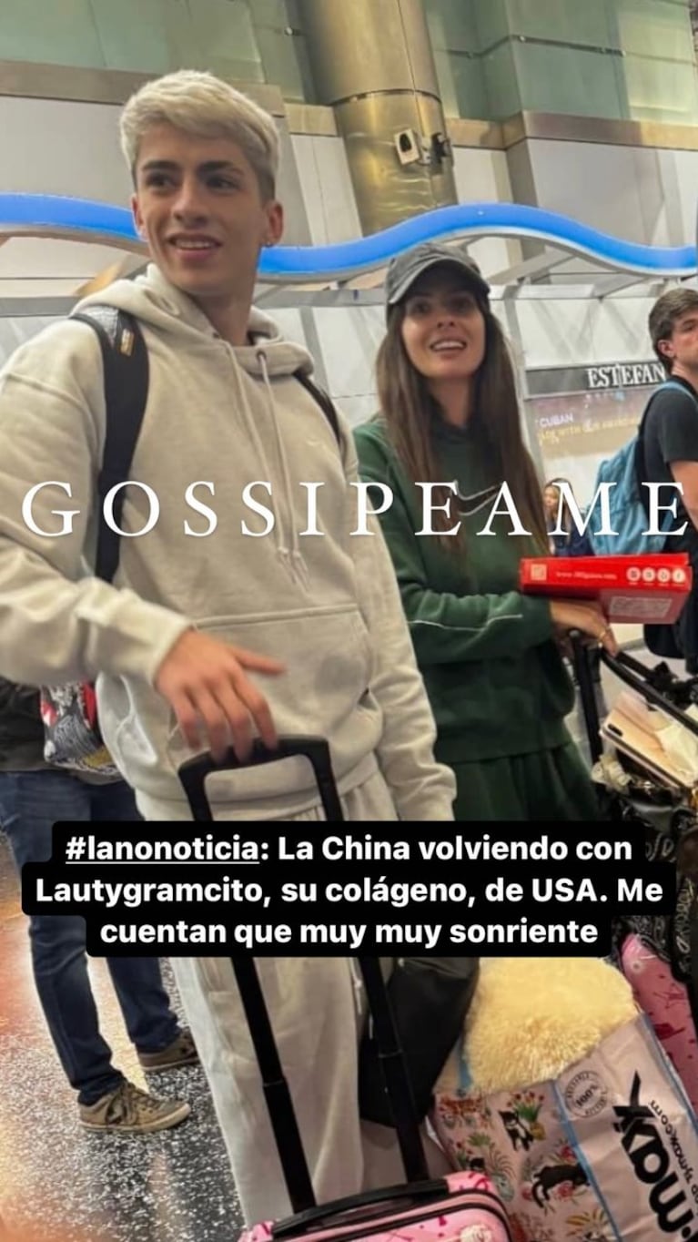 Lauty Gram y China Suárez.