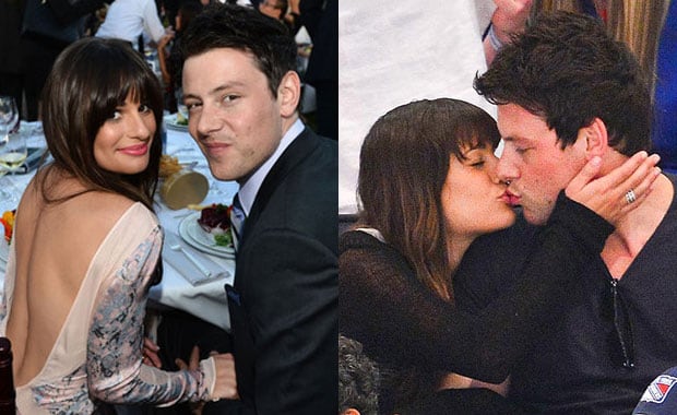 Lea y Cory, en tiempos felices y pleno romance (Fotos. Web). 