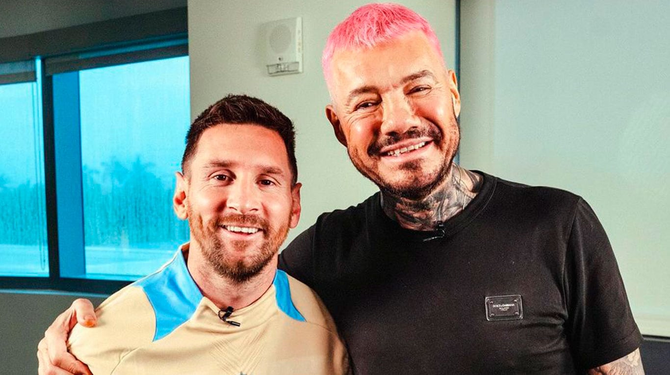 Leo Messi y Marcelo Tinelli.