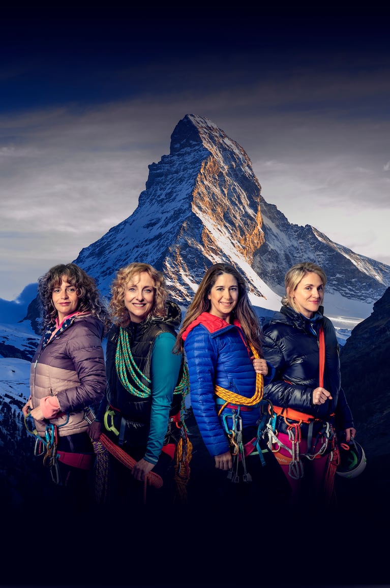 Leonora Balcarce, Mara Bestelli, Laura Novoa y Romina Richi protagonizan “Fitz Roy…secretos de montaña”.