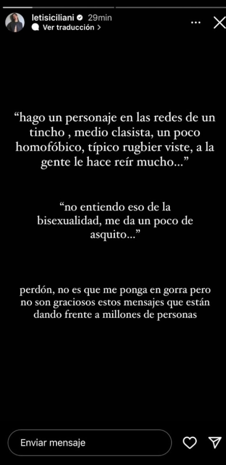 Leticia Siciliani criticó muy fuerte a los participantes de Gran Hermano: "No son graciosos los mensajes que dan" 