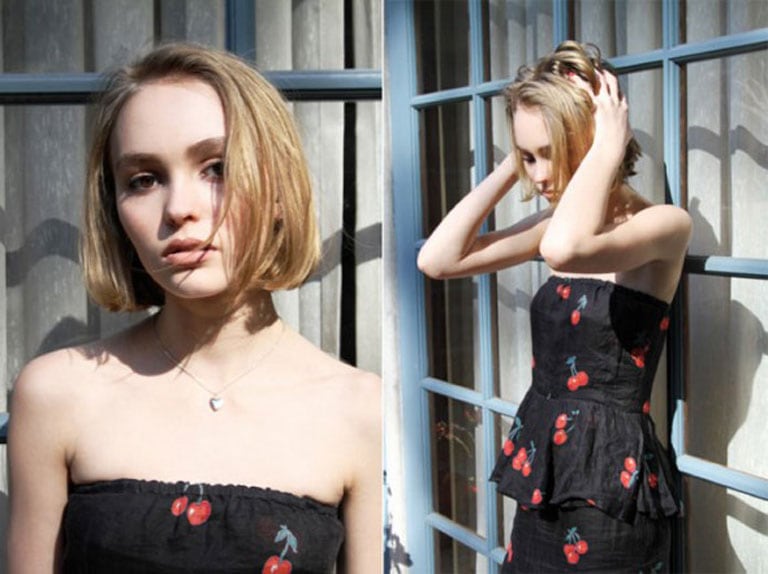 Lily-Rose Depp, la bella hija de Johnny Depp y Vanessa Paradis (Fotos: Web). 