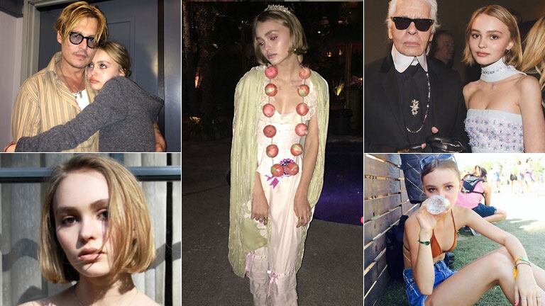 Lily-Rose Depp, la bella hija de Johnny Depp y Vanessa Paradis (Fotos: Web). 