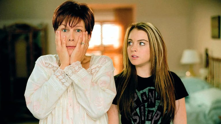 Lindsay Lohan y Jamie Lee Curtis anunciaron el estreno de Un viernes de locos 2: la foto