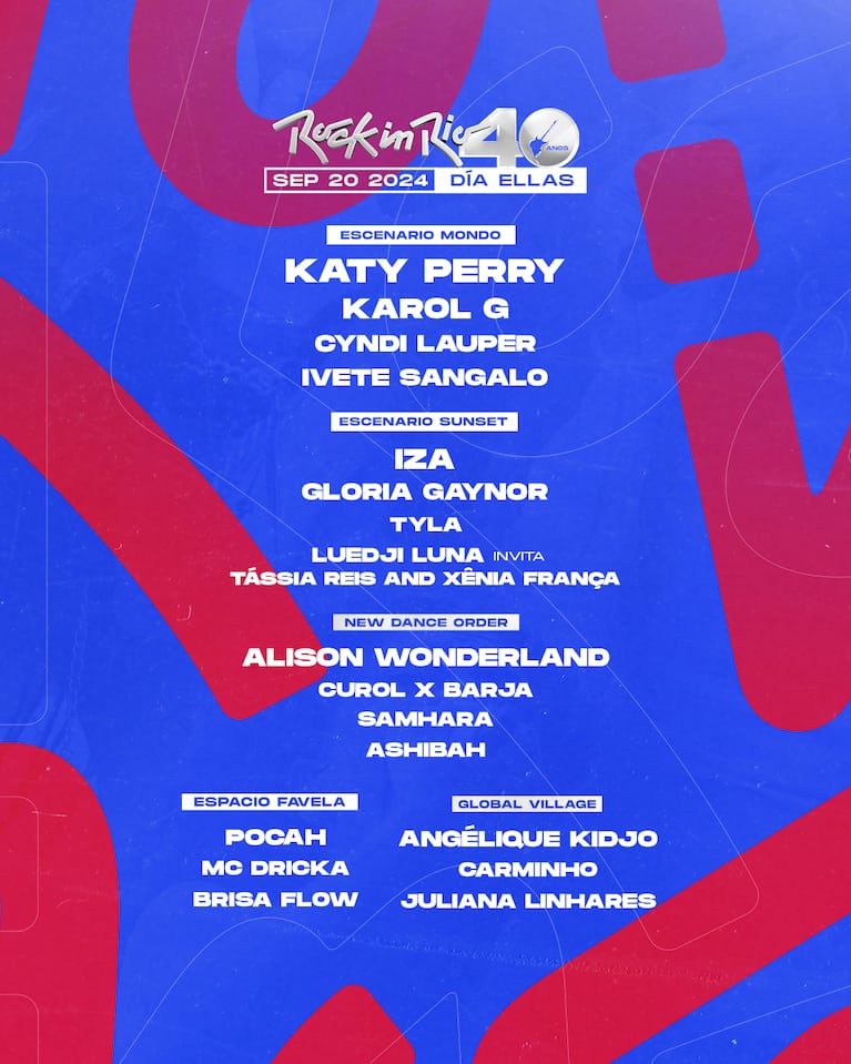 Line Up Rock in Rio 2024: fechas, entradas y todo lo que tenés que saber para disfrutar del festival