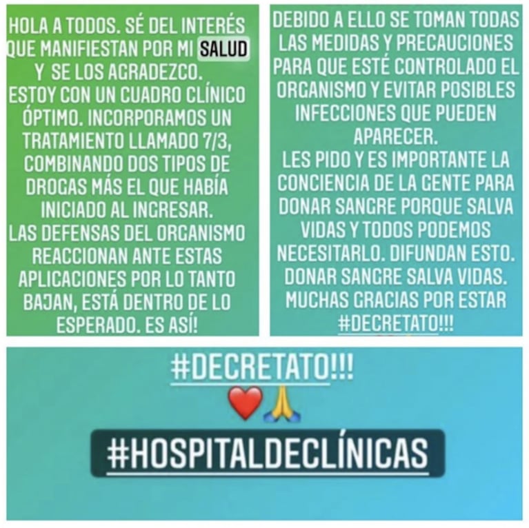 Lío Pecoraro contó cómo sobrelleva su nuevo tratamiento contra la leucemia: "Estoy con un cuadro clínico óptimo"