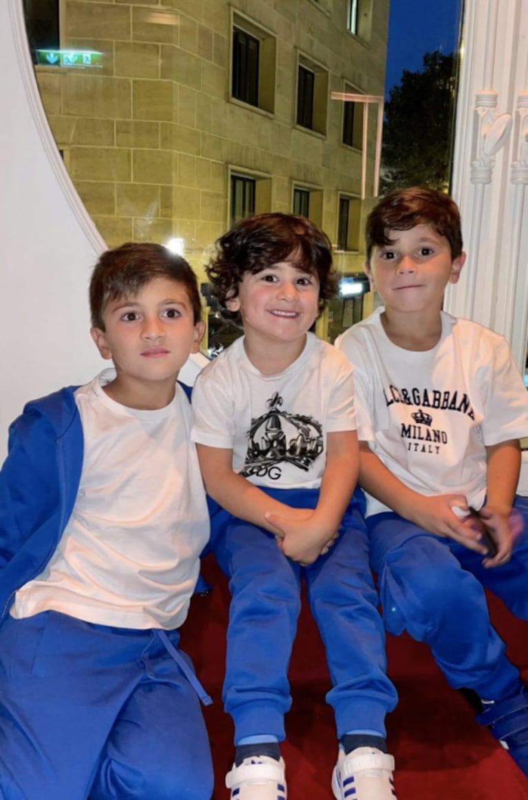 Lionel Messi cenó en París con Antonela Roccuzzo y sus hijos antes de viajar a Argentina