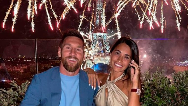 Lionel Messi y Antonela Roccuzzo celebraron el aniversario de la Revolución Francesa