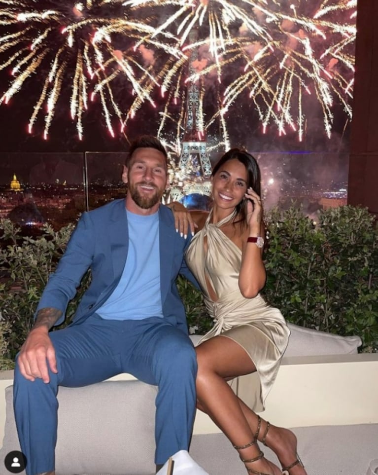 Lionel Messi y Antonela Roccuzzo celebraron el aniversario de la Revolución Francesa