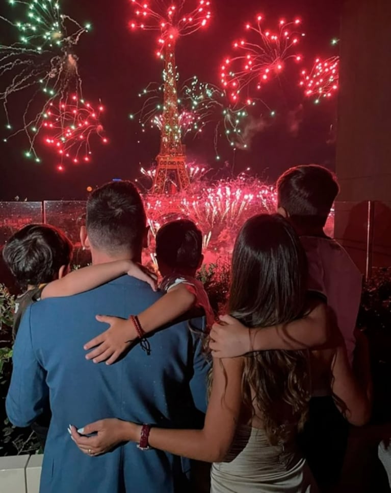 Lionel Messi y Antonela Roccuzzo celebraron el aniversario de la Revolución Francesa