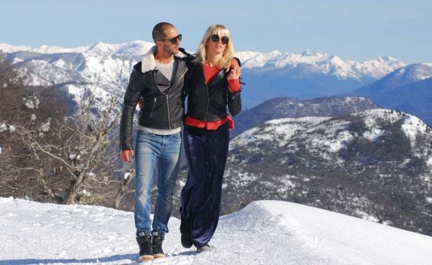 Liz Solari pasó unas soñadas vacaciones en Chapelco junto a su novio. (Foto: Gentileza Público Press Group)