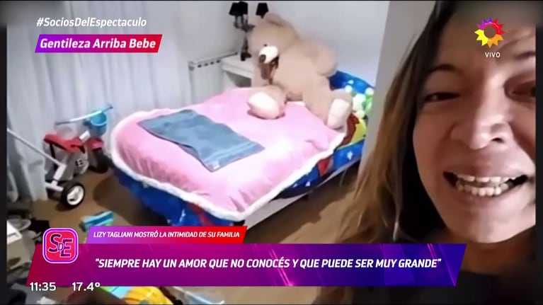 Lizy Tagliani mostró el cuarto de su hijo adoptivo.