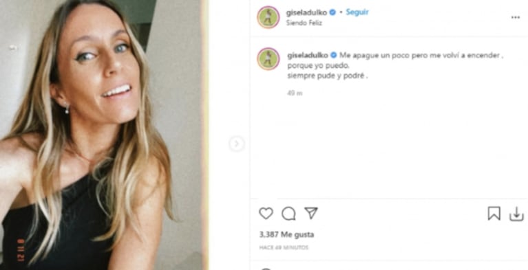 Llamativa reflexión de Gisela Dulko tras su escandalosa separación de Fernando Gago: "Me volví a encender"