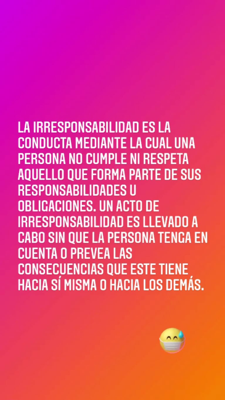 Llamativo mensaje de Mica Viciconte, en medio de su tensa relación con Nicole Neumann: "No cumple ni respeta"