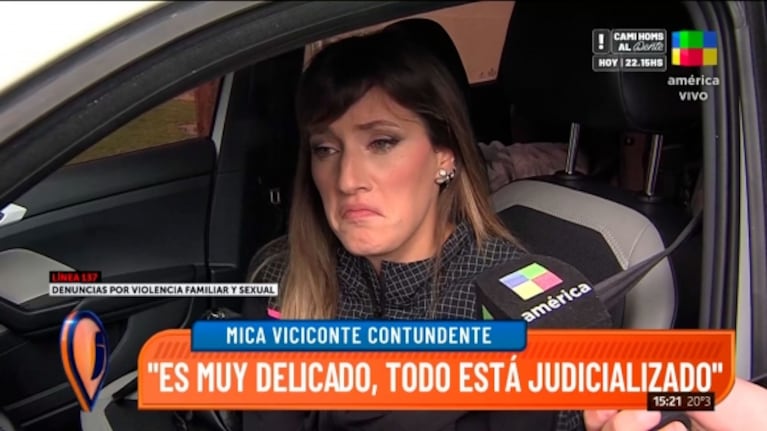 Llamativos gestos de Mica Viciconte tras ser consultada por la polémica de Nicole Neumann con Indiana 