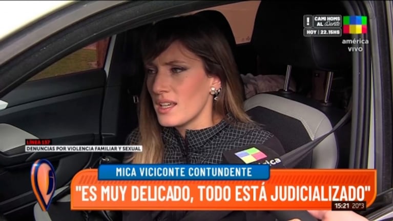 Llamativos gestos de Mica Viciconte tras ser consultada por la polémica de Nicole Neumann con Indiana 