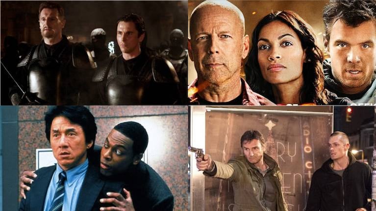 Llegan las tardes de acción con Liam Neeson, Bruce Willis, Christian Bale y Jackie Chan a TNT