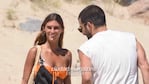 Lola Latorre, a puro mimo con su nuevo novio en las playas de Punta del Este. Foto: GM Press.