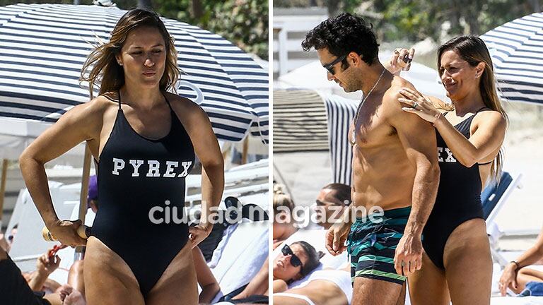 Lola Ponce y Aarón Díaz, de vacaciones en Miami. (Foto: Grosby Group)