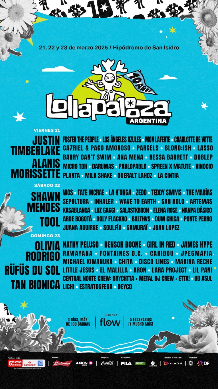 Lollapalooza Argentina 2025: todo lo que tenés que saber para disfrutar del festival