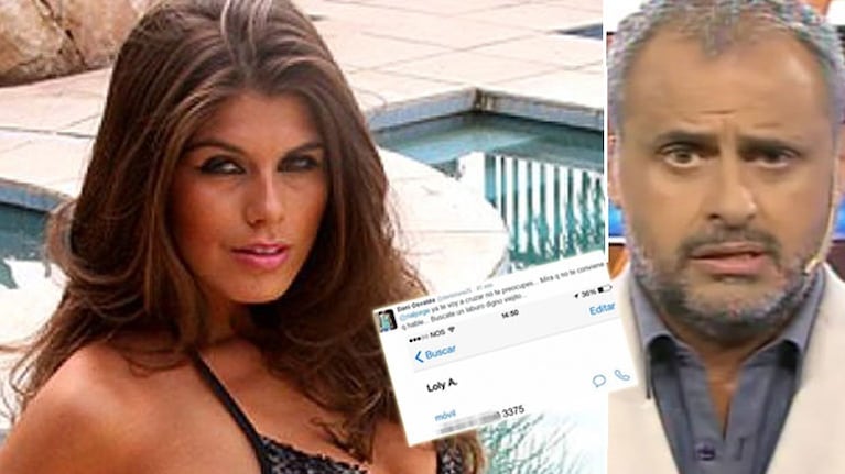  Loly Antoniale, tras el polémico tweet de Daniel Osvaldo a Jorge Rial (Foto: Web y Twitter)