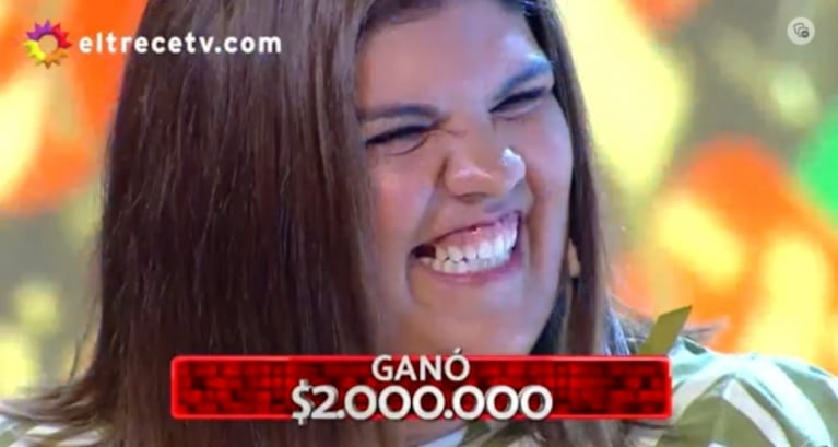 Los 8 escalones: Natalia reveló su fuerte historia de vida y se emocionó al ganar dos millones de pesos