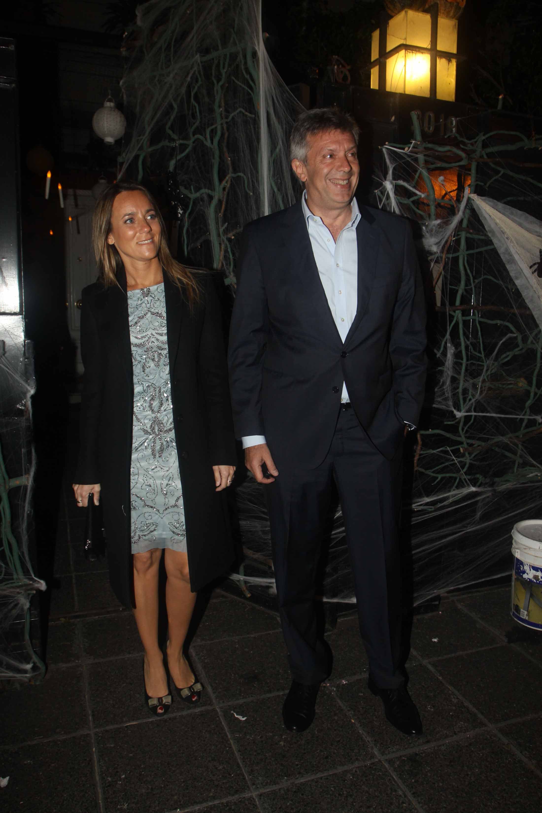 Los abogados Mariana Gallego y Mauricio D Alessandro en el cumple de Marcela Tinayre. (Foto: Movilpress)