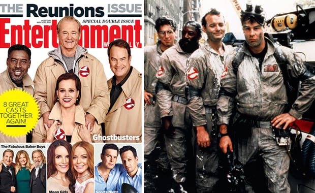 Los Cazafantasmas en la portada de Entertainment Weekly. (Foto Web)