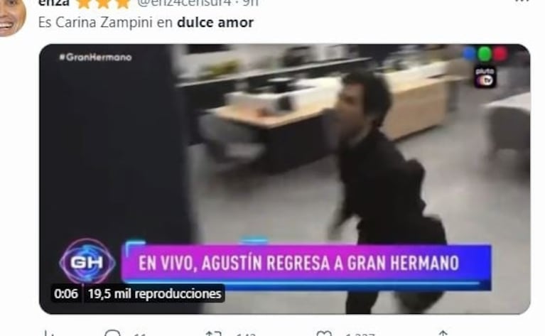 Los desopilantes memes de Agustín reencontrándose con Marcos en Gran Hermano 2022 