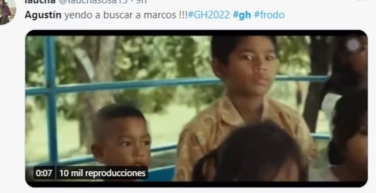 Los desopilantes memes de Agustín reencontrándose con Marcos en Gran Hermano 2022 